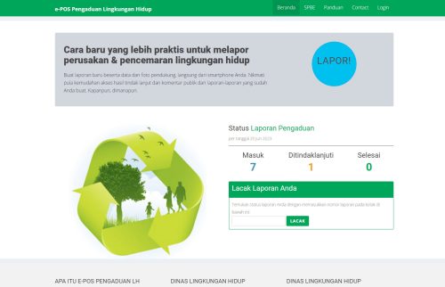 Web Aplikasi e-POS Pengaduan LH SU